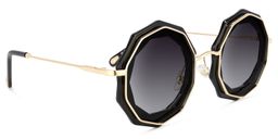 Princess Geometric Black Sunglasses2