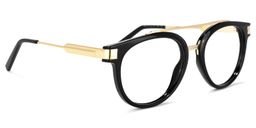 Rebekah Aviator Black Glasses2