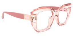 Sienna Square Pink Glasses2