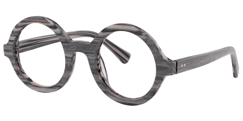 Round Gray Glasses | Zeelool Eyeglasses2