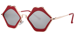 Magda Lip-Shaped Red Sunglasses2