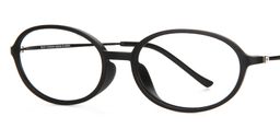 Amy Oval Black Eyeglasses2