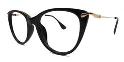 Clement Cat Eye Black Glasses2