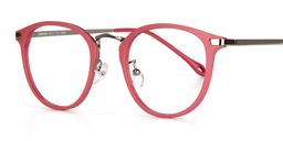 Corrine Round Red Glasses2