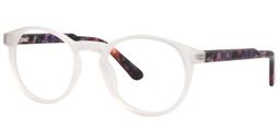 Carrie Round White Glasses4