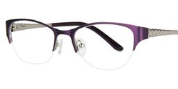 Evelyn Cat-eye Purple Glasses2