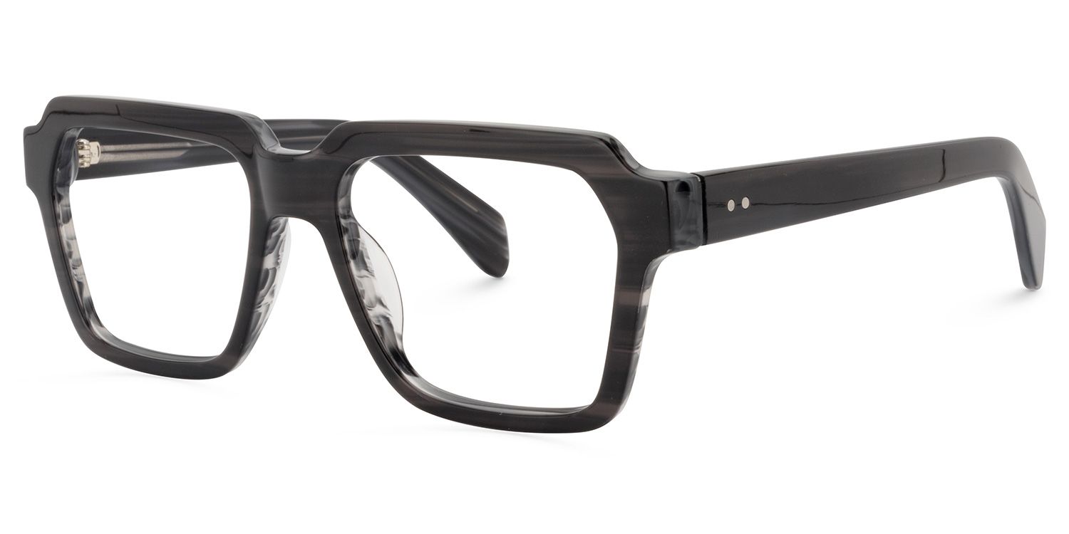 Square Gray Glasses | Zeelool Glasses2