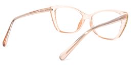 Yoselin Cateye Beige Glasses4