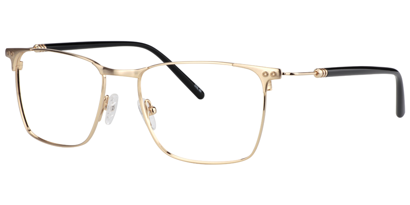 Rectangle Gold Glasses | Zeelool Eyeglasses2