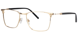 Virgil Rectangle Gold Glasses2
