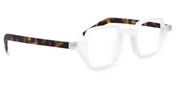 Yasin Square White Glasses2