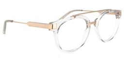 Rebekah Aviator Clear Glasses2