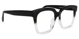 Xion Square Black-Clear Glasses2