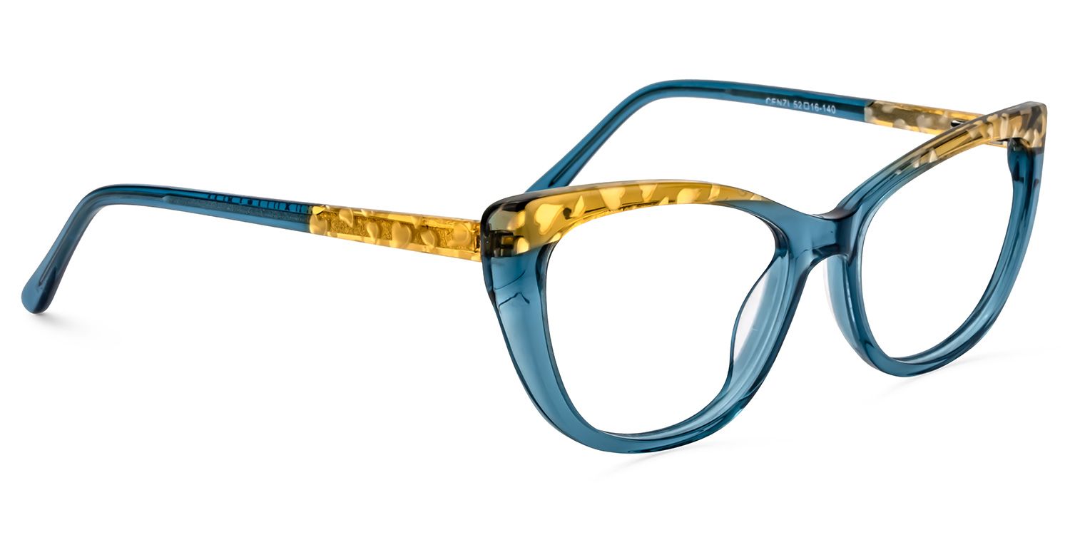 Cat Eye Blue Glasses | Zeelool Glasses2