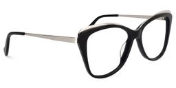 Clayland Cat Eye Black Glasses1