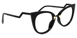 Jacqueline Cat Eye Black Glasses2