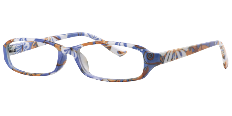 Rectangle Blue Reading Glasses | Zeelool Reading Glasses2