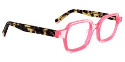 Williams Rectangle Pink Glasses2