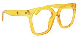 Ebony Square Earthy-Yellow Glasses2