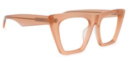 Cecile Cat Eye Beige Glasses2