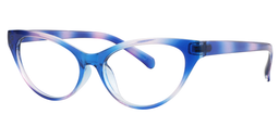 Babur Cateye Blue Reading Glasses2