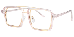 Nellie Aviator Pink-Gold Glasses2