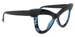 Dent Cat Eye Blue-Tortoise Glasses1