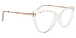 Lucas Cateye Clear Glasses2