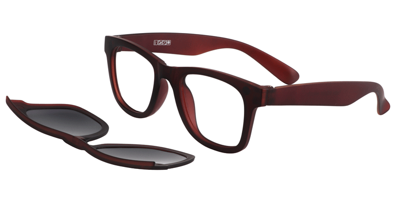 Clip-On Brown Glasses1