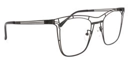 Gedern Square Black Glasses2