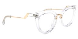 Scardecchio  Cateye Clear Glasses2