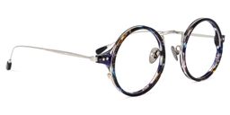 Ortiz Round Blue-Floral Glasses2