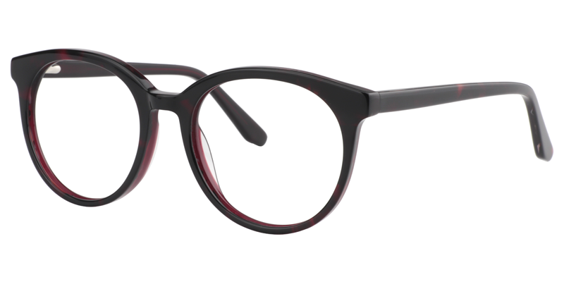 Round Red-Floral Glasses | Zeelool Eyeglasses2
