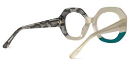 Kinkle Geometric Snake-Skin Glasses3