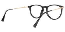 Tracey Round Black Glasses3