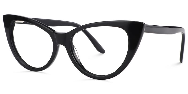 Jaden Cat-eye Black Eyeglasses and Glasses Frames2