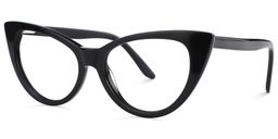 Jaden Black Cat eye Glasses2