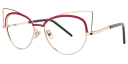 Logan Cat Eye Red Glasses2