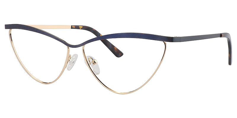 Hedy Blue Cateye Glasses  | Zeelool Eyeglass Frames3
