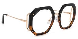 Mariah Geometric Tortoise Glasses2