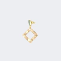 Stylish Rhombus Gold Earrings2