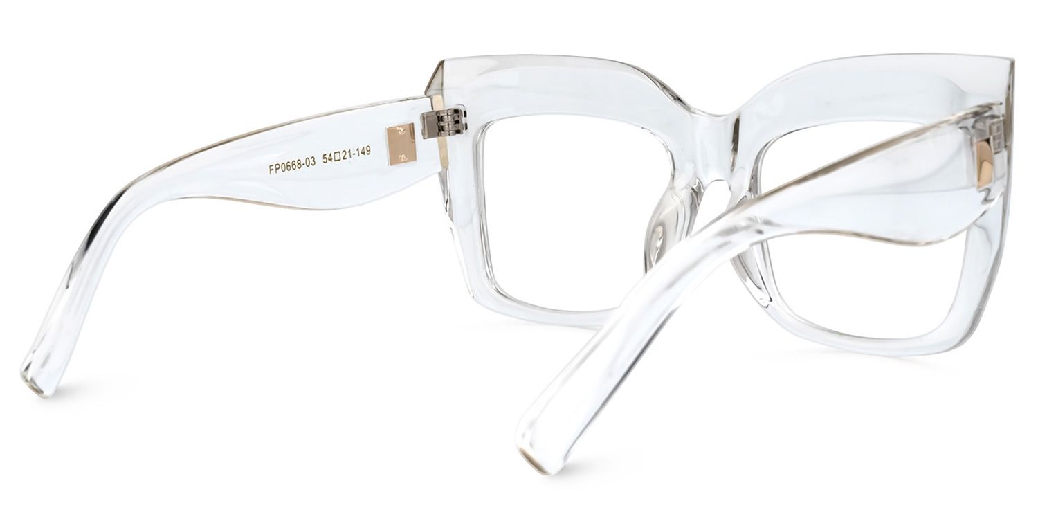 Cat Eye Clear Glasses | Zeelool Optical Online3