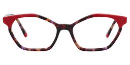 Kitty Cat Eye Red Glasses0