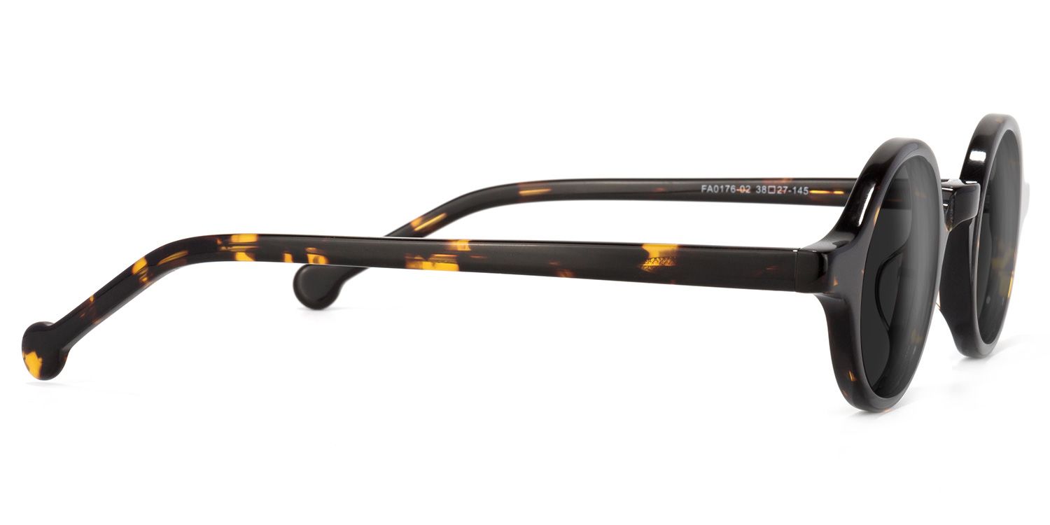 Arale Round Tortoise Frame Sunglasses Online Sale | ZEELOOL2