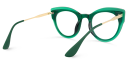 Demetrius Cat Eye Dark Green Glasses4