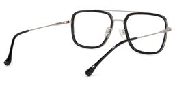 Nayeli Aviator Black-Silver Glasses4
