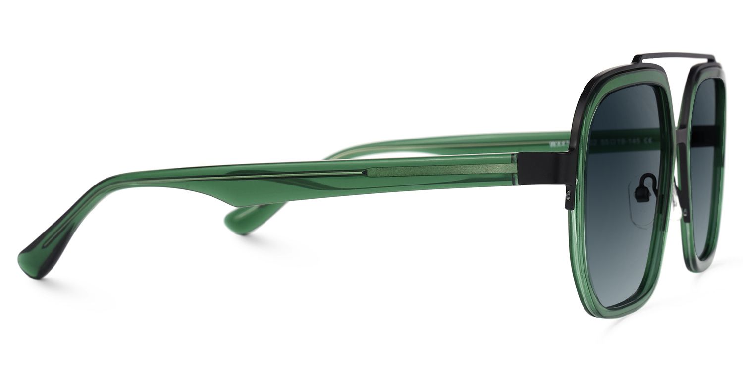 Ace Green Aviator Polarized Sunglasses for Driving | ZEELOOL2
