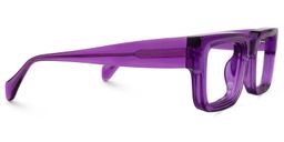 Glaucia Purple Square Glasses2