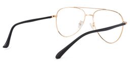 Paige Aviator Black-Gold Glasses4