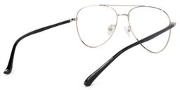 Paige Aviator Black-Silver Glasses4